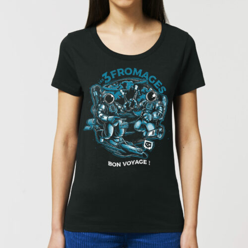 T-shirt Femme « Bon Voyage » 100% Coton Bio